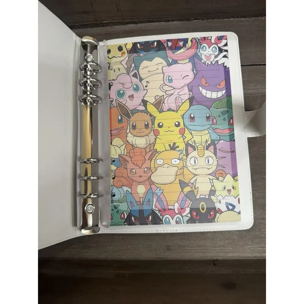 Pokemon A5 Binder with matching printed paper